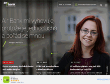 Tablet Screenshot of airbank.cz
